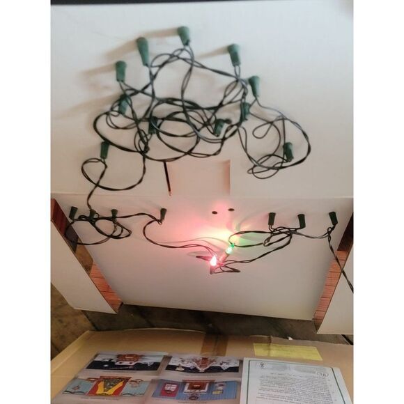 Telco Vintage motionette fireplace dimensional background display Xmas accessory - Picture 12 of 14